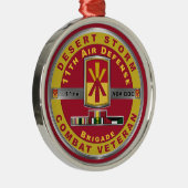 第11次防空旅団デザートストーム退役軍人 メタルオーナメント (右)