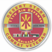 第11次防空砲兵隊砂漠嵐 シール (正面)