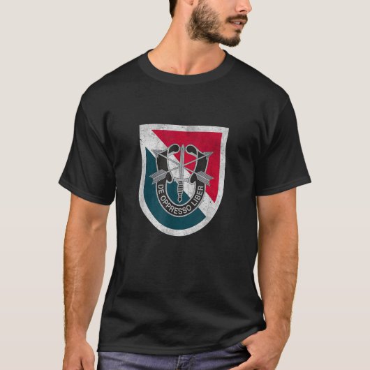 第11特殊部隊群 SFG 空挺部隊 軍事ベテラン Tシャツ (正面)