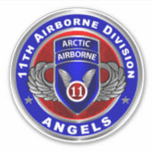 第11空挺師団 シール (正面)