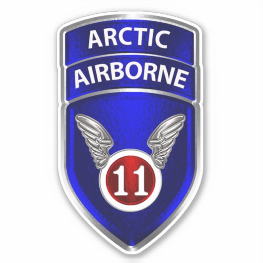 第11空挺師団 シール (正面)