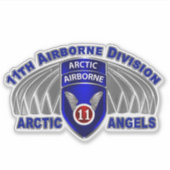 第11空挺師団 シール (正面)
