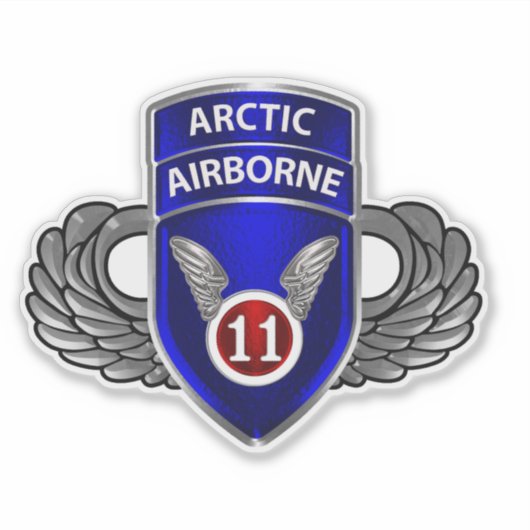 第11空挺師団 シール (正面)