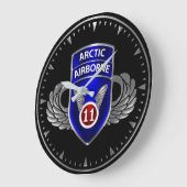 第11空挺師団 ラージ壁時計 (傾斜)