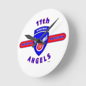 第11空挺師団"天使" ラウンド壁時計 (傾斜)