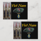 第11緑色のベレー帽の特殊部隊はトレーディングカードを分けます 名刺 (正面/裏面)