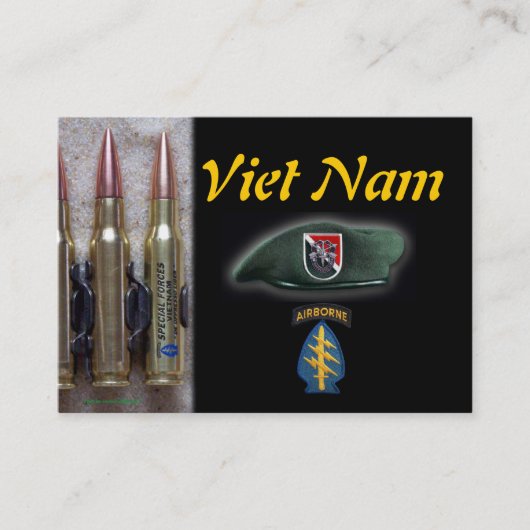 第11緑色のベレー帽の特殊部隊はトレーディングカードを分けます 名刺 (正面)