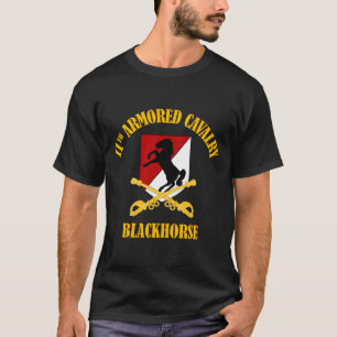 第11装甲騎兵-黒馬 Tシャツ