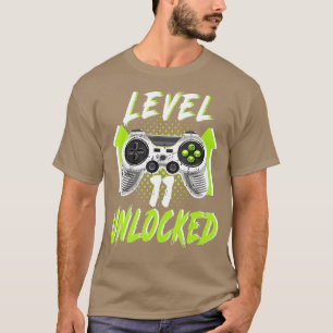 第11誕生日ギフトレベル11アンロックビデオゲームG Tシャツ