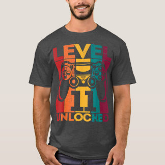 第11誕生日ゲーマーレベル11ロック解除されたビデオゲームG Tシャツ