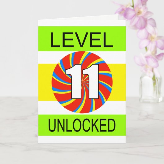 第11誕生日コンピュータゲーマー カード (蘭)