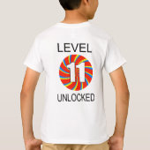 第11誕生日コンピュータゲーマー Tシャツ (裏面)