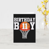 第11誕生日スポーツ11歳Bysketbyll 11男の子 カード (黄色い花)