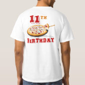 第11誕生日ピザパーティー Tシャツ (裏面)