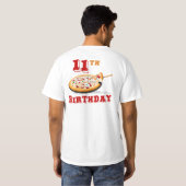 第11誕生日ピザパーティー Tシャツ (裏面フル)