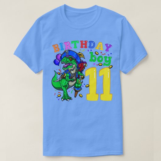 第11誕生日恐竜海賊 Tシャツ (デザイン正面)
