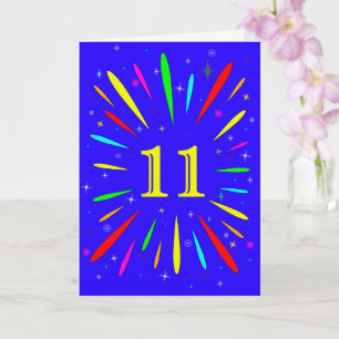 第11誕生日爆発カード カード
