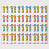 第11誕生日自閉症インサートfor Boy Girl ラッピングペーパー (フラット)