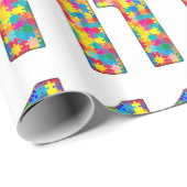 第11誕生日自閉症インサートfor Boy Girl ラッピングペーパー (ロールコーナー)