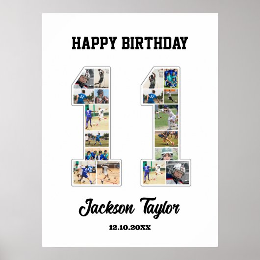 第11誕生日記念第11回写真コラージュ ポスター (正面)