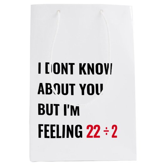 第11誕生日22インスパイアパーティー抱き枕 ミディアムペーパーバッグ (正面)