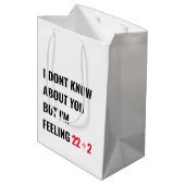 第11誕生日22インスパイアパーティー抱き枕 ミディアムペーパーバッグ (裏面アングル)