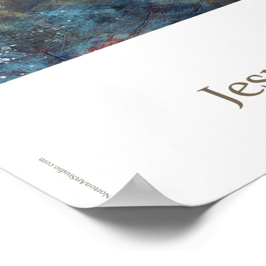 第11駅：イエスは十字架に釘付けされている。 ポスター (角)