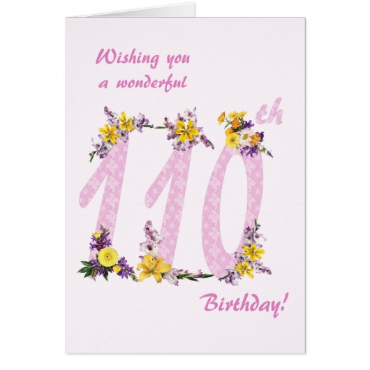 第110誕生日花飾数数 (正面)