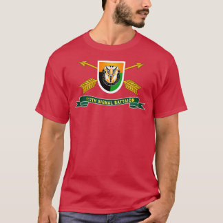 第112信号大隊 SF ブランチ フラッシュ付き 英国リボン Tシャツ