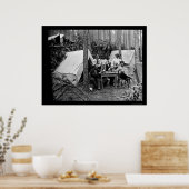 第114歩兵将校トランプ1864 ポスター (キッチン)