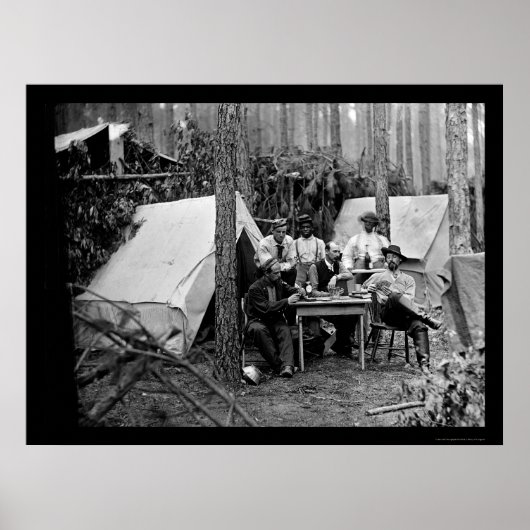 第114歩兵将校トランプ1864 ポスター (正面)