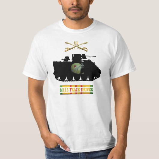 第11 ACRのサーベル及びVSM M113トラック運転者のワイシャツ Tシャツ (正面)