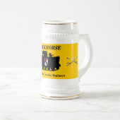 第11 ACR ACAV及びサーベルの白のタンブラー ビールジョッキ (正面右)