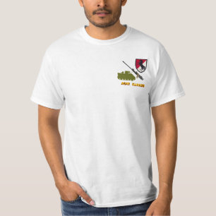 第11 ACR M113 ACAVの射撃手の前部及び背部プリントのワイシャツ Tシャツ