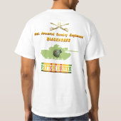 第11 ACR M48A3の運転者の前部及び背部ワイシャツ Tシャツ (裏面)