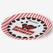 第12ボーリングスポーツハッピーバースデー ペーパープレート (アングル)