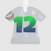 第12人のオーナメントのseahawks オーナメント (正面)