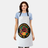 第12回お祝い自由と エプロン (着用した状態)