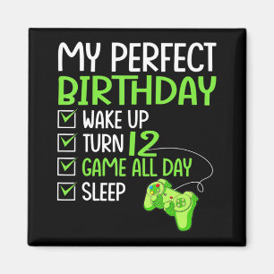 第12回パーフェクト誕生日ボーイズゲーム12歳Gif マグネット