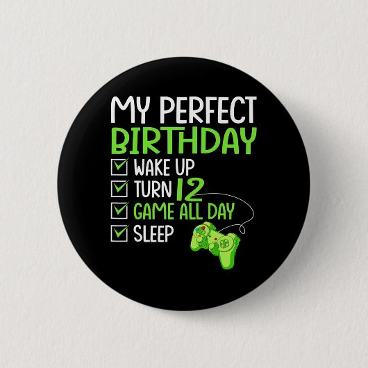 第12回パーフェクト誕生日ボーイズゲーム12歳Gif 缶バッジ (正面)