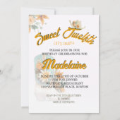 第12回女性のカーボーイフローラモダン誕生日 招待状 (裏面)