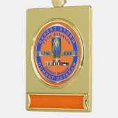 第12回戦闘航空旅団砂漠ストーム退役軍人 ゴールドプレートバナーオーナメント (左)