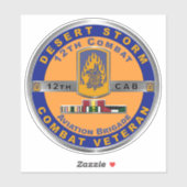 第12回戦闘航空旅団砂漠ストーム退役軍人 シール (シート)