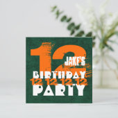 第12回誕生日パーティー12歳グランジZ12A 招待状 (スタンド正面)