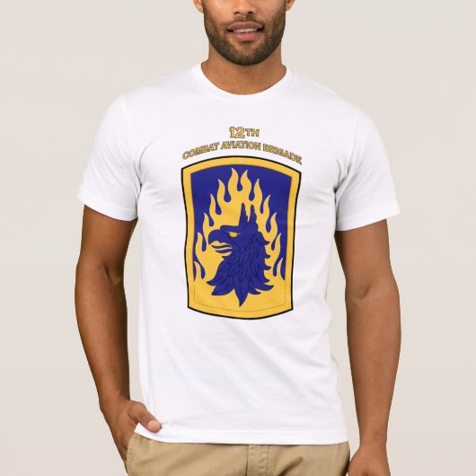 第12戦闘任務航空部隊のBdeの肩パッチのTシャツ Tシャツ (正面)