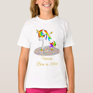 第12歳の誕生日のユニコーンの女の子のギフトのTシャツ Tシャツ