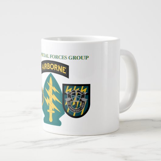 第12特殊部隊のグループのジャンボマグ ジャンボコーヒーマグカップ (正面右)