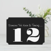 第12白黒誕生会の招待。 招待状 (スタンド正面)