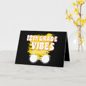 第12級ビーブスシャツ新学期初日 カード (黄色い花)