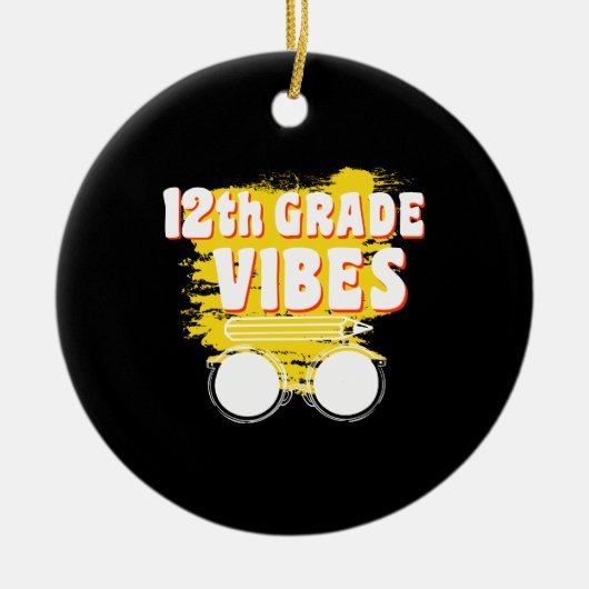 第12級ビーブスシャツ新学期初日 セラミックオーナメント (正面)